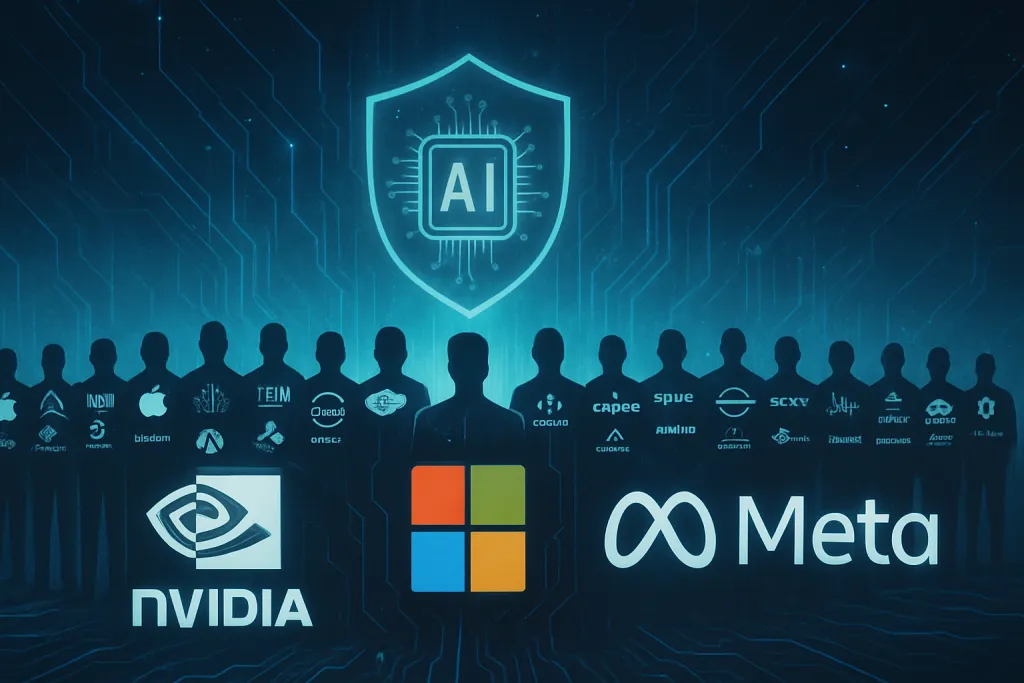 25 gigantes tecnológicos, entre ellos Nvidia, Microsoft y Meta, se alían para defender el futuro de la IA abierta