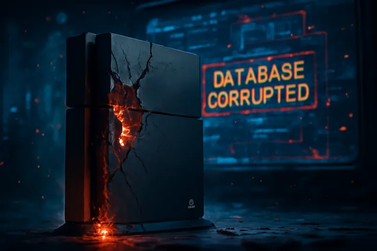 base de datos dañada ps4