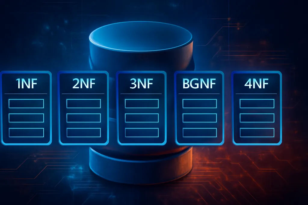¿Cuáles son las formas normales en bases de datos?