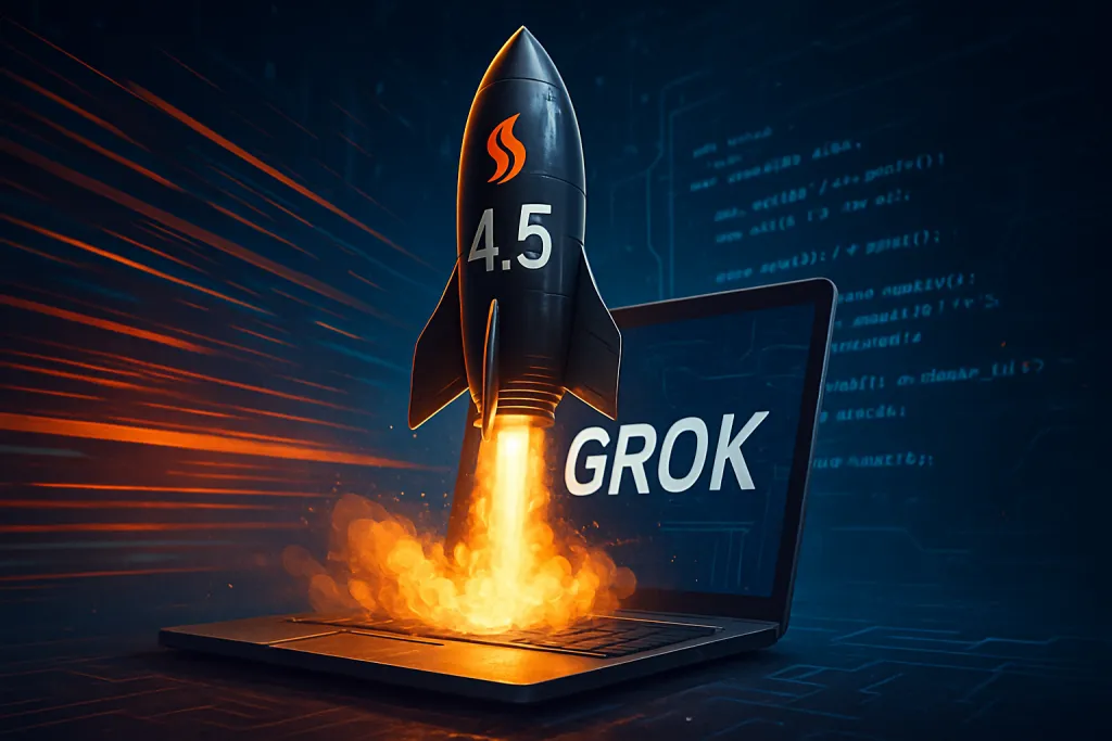 Grok 4.5 llega con más velocidad, mejor código y precios agresivos para competir con ChatGPT