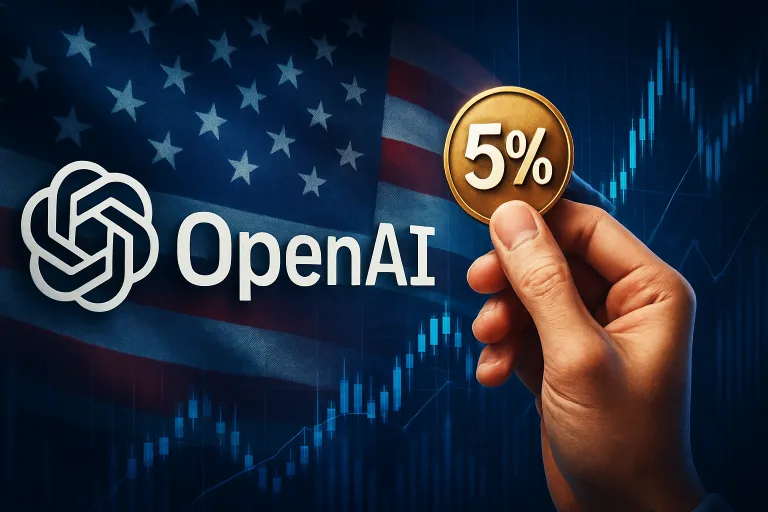 OpenAI estudia entregar un 5% de la empresa al Gobierno de EE. UU. y sacude todo el mercado de la IA