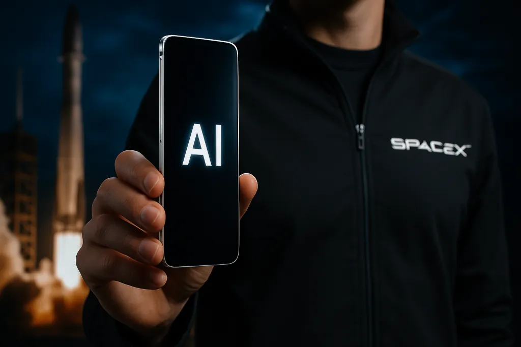 SpaceX enseña un prototipo de dispositivo con IA más fino que un iPhone