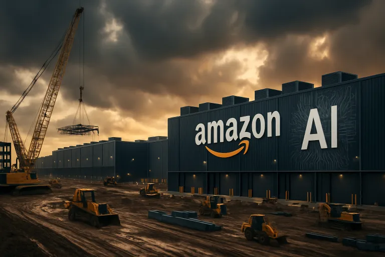 Amazon levanta un gigantesco centro de datos para IA que podría convertirse en el más contaminante de Estados Unidos