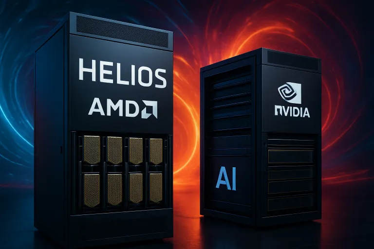 AMD desafía a Nvidia con Helios, su nuevo sistema a gran escala para inteligencia artificial