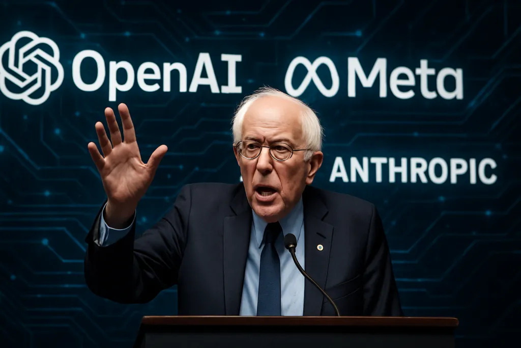 Bernie Sanders pide a OpenAI, Meta y Anthropic que frenen sus modelos de IA antes de que sea demasiado tarde