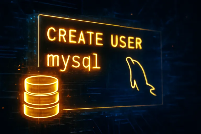 create user mysql