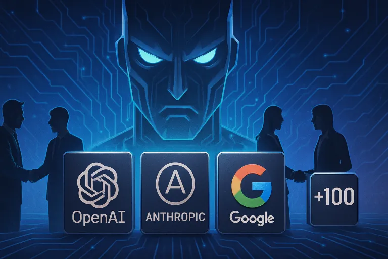 OpenAI, Anthropic, Google y más de 100 empresas se unen contra el riesgo de una IA fuera de control