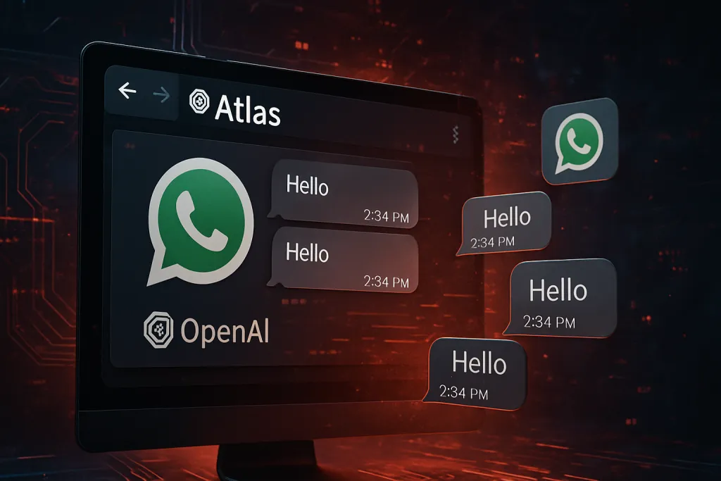 Un fallo del navegador Atlas de OpenAI permitía enviar mensajes de WhatsApp sin permiso