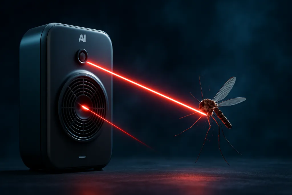 Un sistema antimosquitos con IA detecta y elimina insectos automáticamente con láser