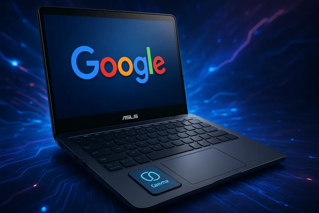 El portátil Googlebook de ASUS se filtra con tecla dedicada a Gemini y funciones de IA