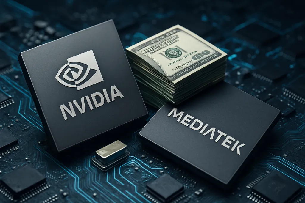Nvidia invierte 3.500 millones en MediaTek para plantar cara a los chips de IA de las Big Tech