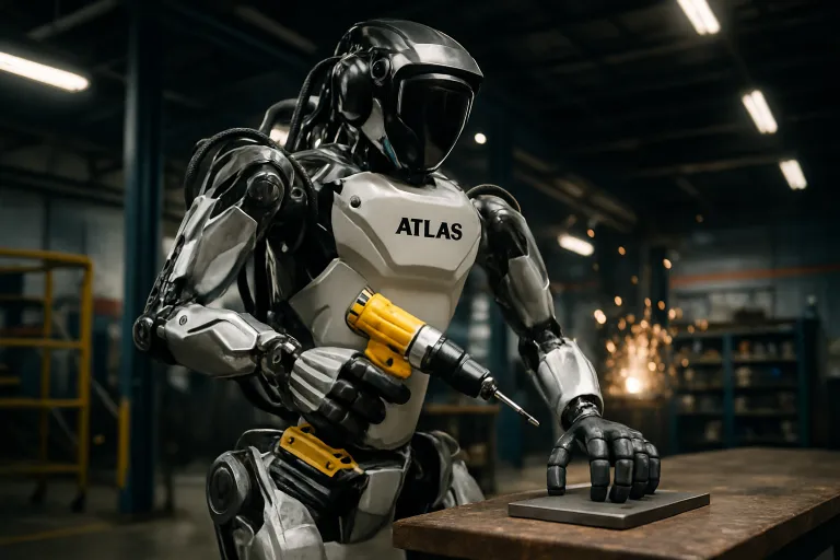 Atlas estrena manos de cuatro dedos para manejar herramientas y realizar trabajos industriales