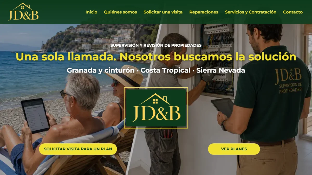 Caso de éxito: diseño web y software a medida para JD&B, supervisión de propiedades