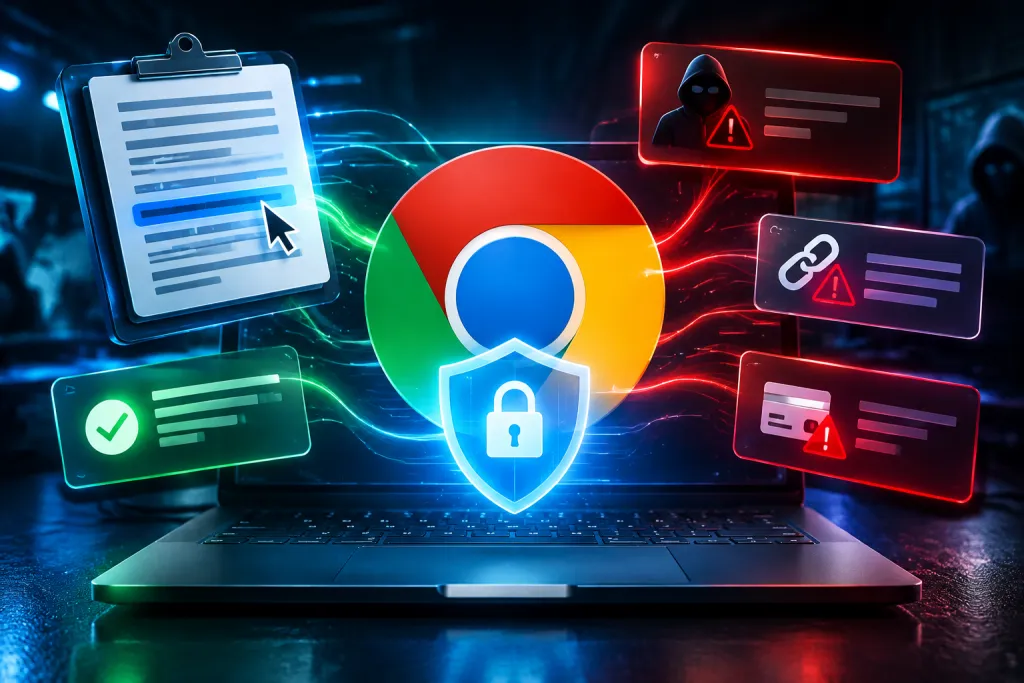 Chrome analizará el texto del portapapeles para detectar estafas antes de que caigas