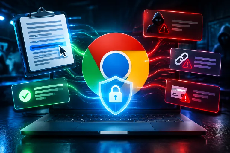 Chrome analizará el texto del portapapeles para detectar estafas antes de que caigas