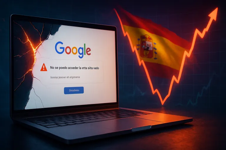El buscador de Google sufre una caída en España y se recupera casi dos horas después