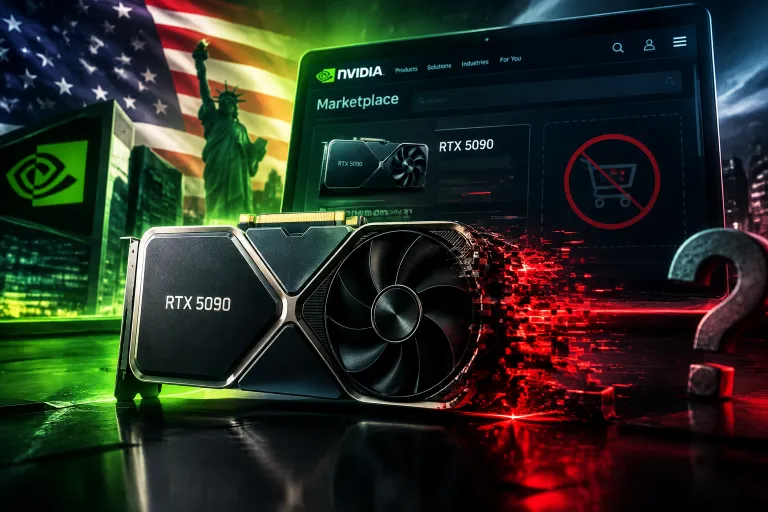 La RTX 5090 desaparece del Marketplace de NVIDIA en Estados Unidos y dispara las dudas sobre su futuro