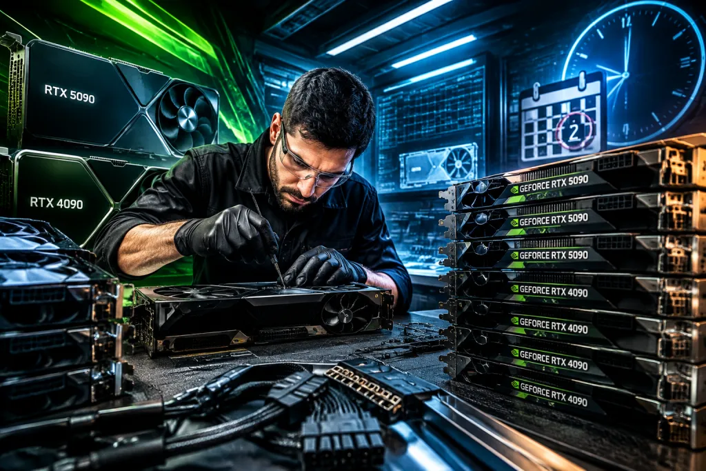 Los conectores siguen pasando factura: un técnico recibe diez RTX 5090 y 4090 para reparar en dos días