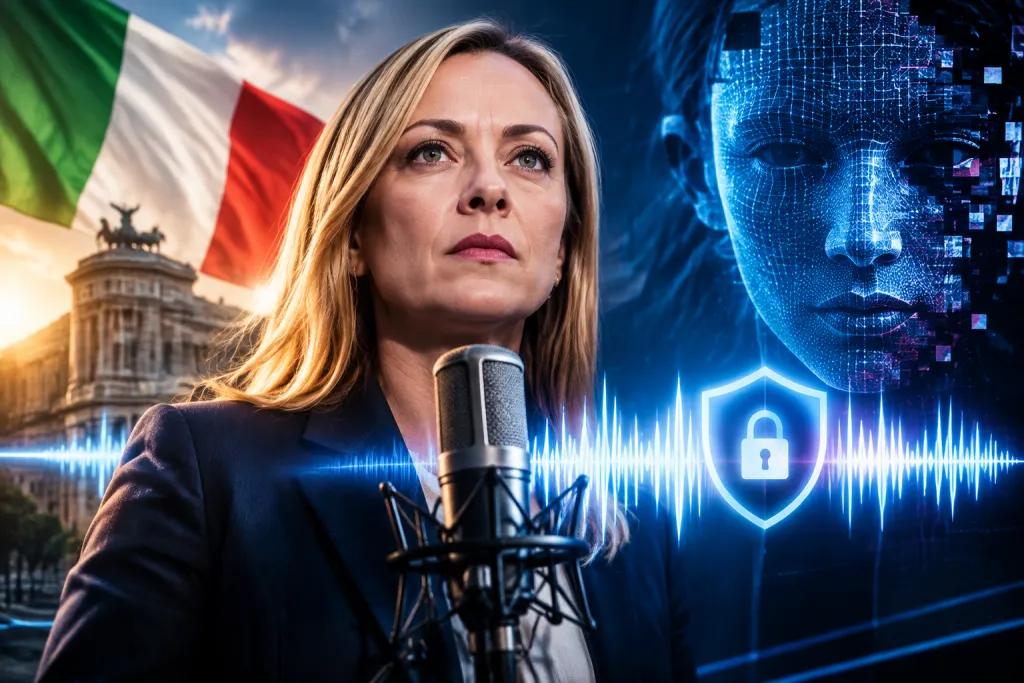 Meloni intenta registrar su voz como marca para combatir los deepfakes