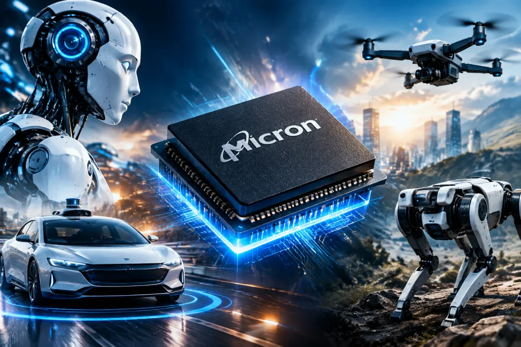 Micron prepara una nueva memoria para acelerar la IA en robots y dispositivos autónomos