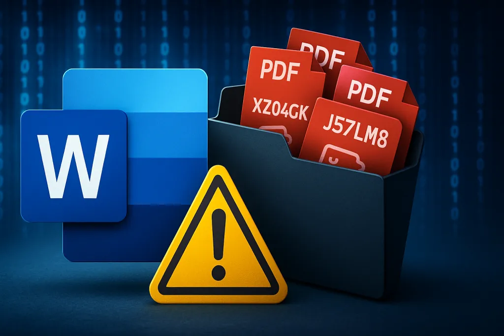Microsoft confirma un fallo de Word que guarda algunos PDF en una carpeta oculta y cambia sus nombres