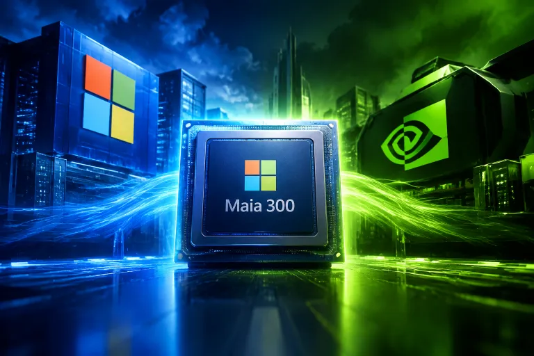 Microsoft presenta Maia 300: su nuevo chip de IA busca reducir la dependencia de Nvidia