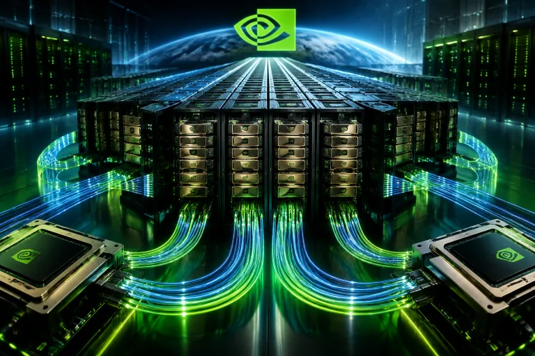 Nvidia prepara un sistema de 576 GPU Rubin Ultra conectadas mediante fibra óptica
