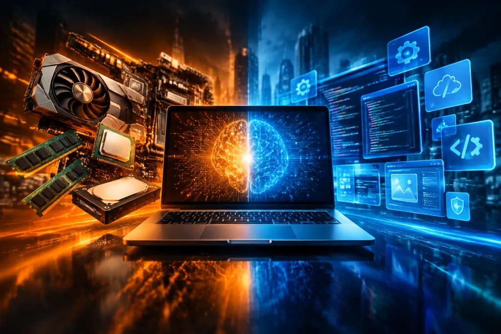 que el hardware y software