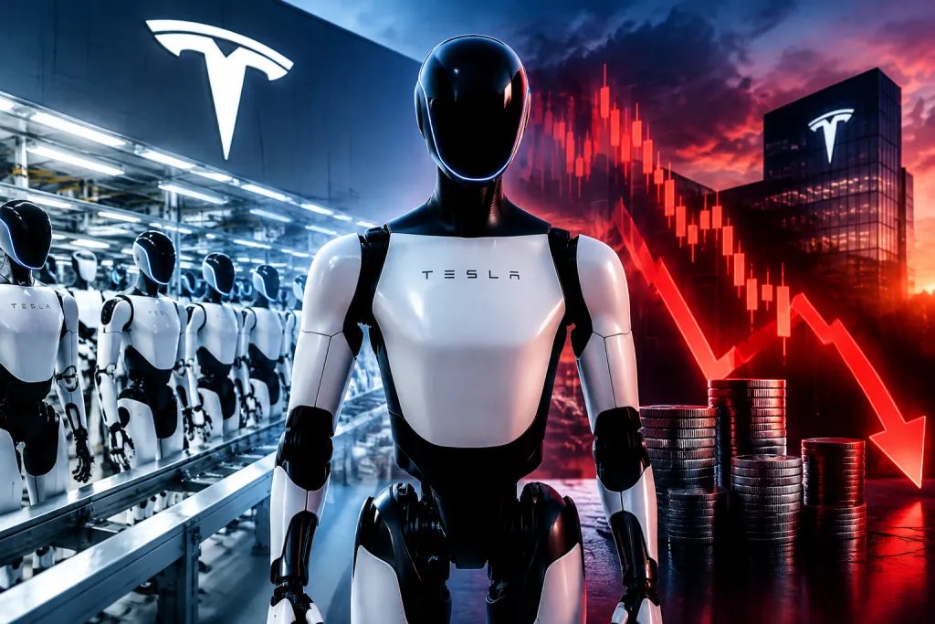 Tesla empieza a fabricar sus robots Optimus mientras sus beneficios caen un 43%