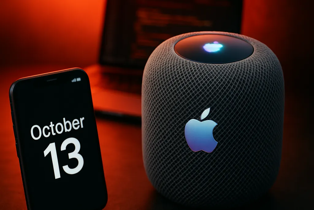 Una filtración sitúa el estreno del HomePad de Apple el 13 de octubre