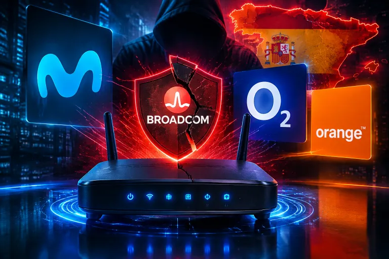 Una vulnerabilidad de Broadcom afecta a routers de Movistar, O2 y Orange en España